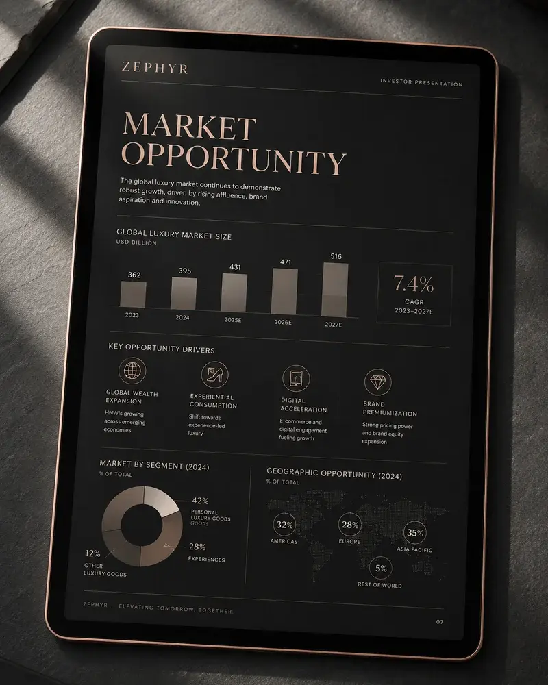 Investor Pitch Decks & Presentations